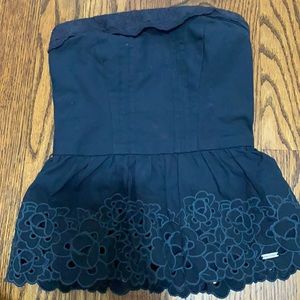 Abercrombie Kids strapless navy top